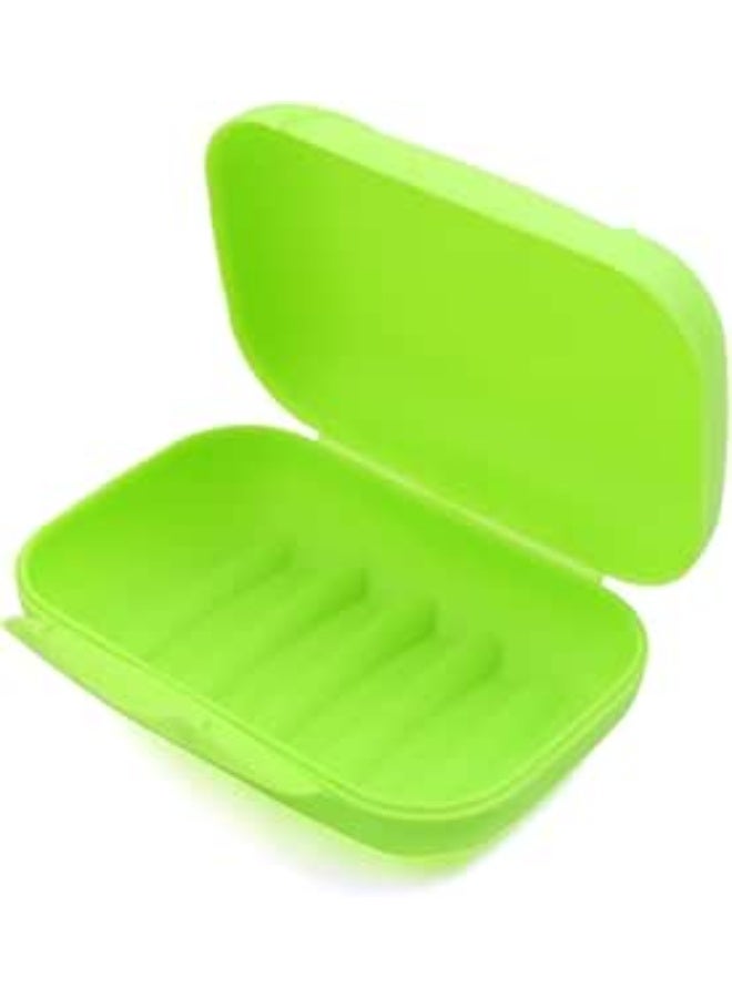 حامل صابون بلاستيكي محكم الغلق للسفر للاستحمام المنزلي والحمام - الوان متنوعة - Image 5